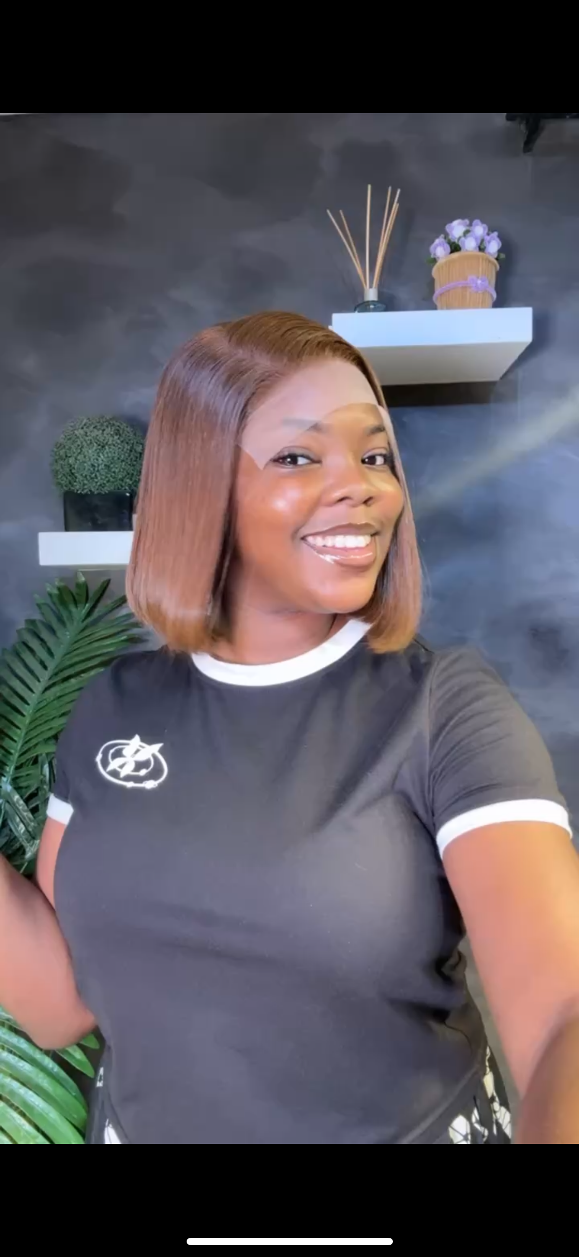 8” virgin lux brown bone straight paired with 5x5 closure — 8” Straight