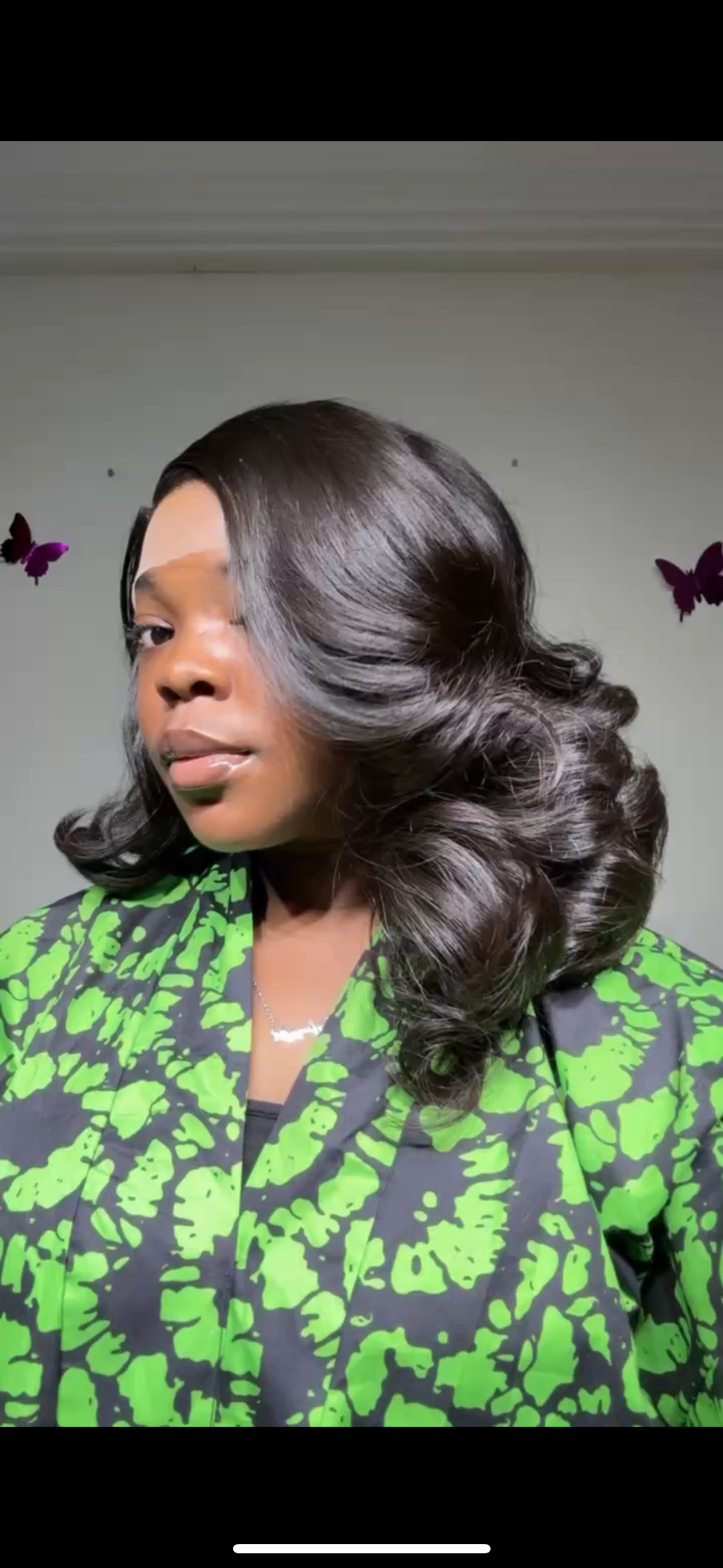 14” 300g virgin lux bounce paired with 5x5 closure — 14”