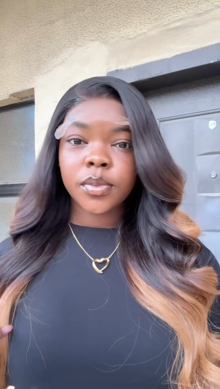 22” 300g aria single donor paired with 5x5 closure — 22 Wavy
